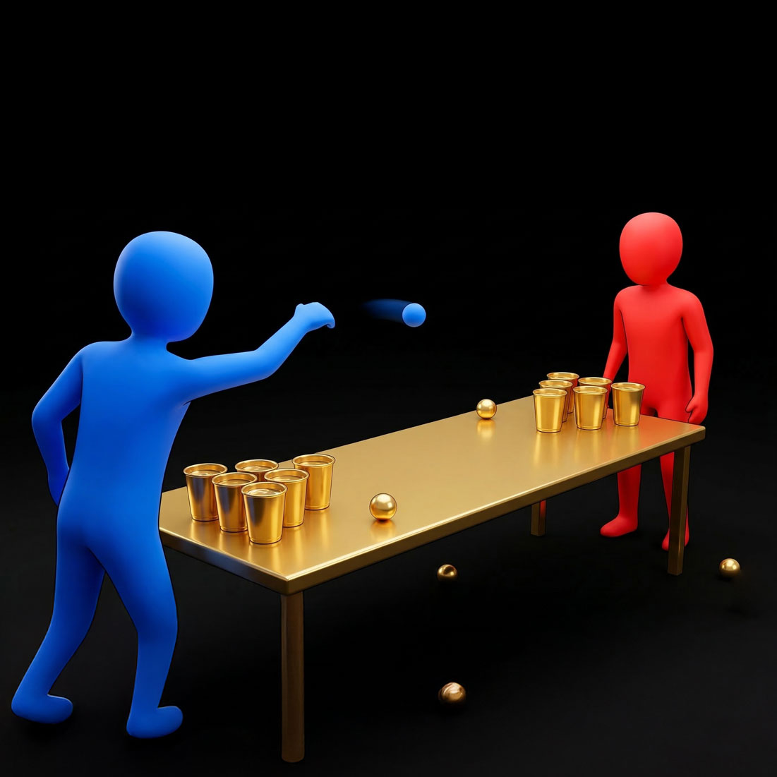 Beerpong – Geschick-Spiel für die Crew-Cup-Gameshow