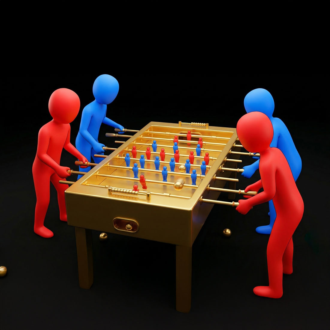 Tischkicker – Geschick-Spiel für die Crew-Cup-Gameshow