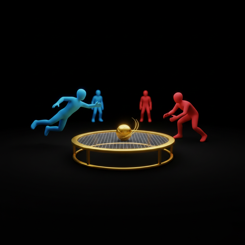 Spikeball – Action-Spiel für die Crew-Cup-Gameshow