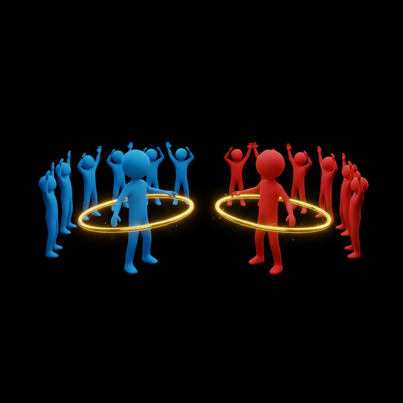Hula Hoop Duell – Geschick-Spiel für die Crew-Cup-Gameshow