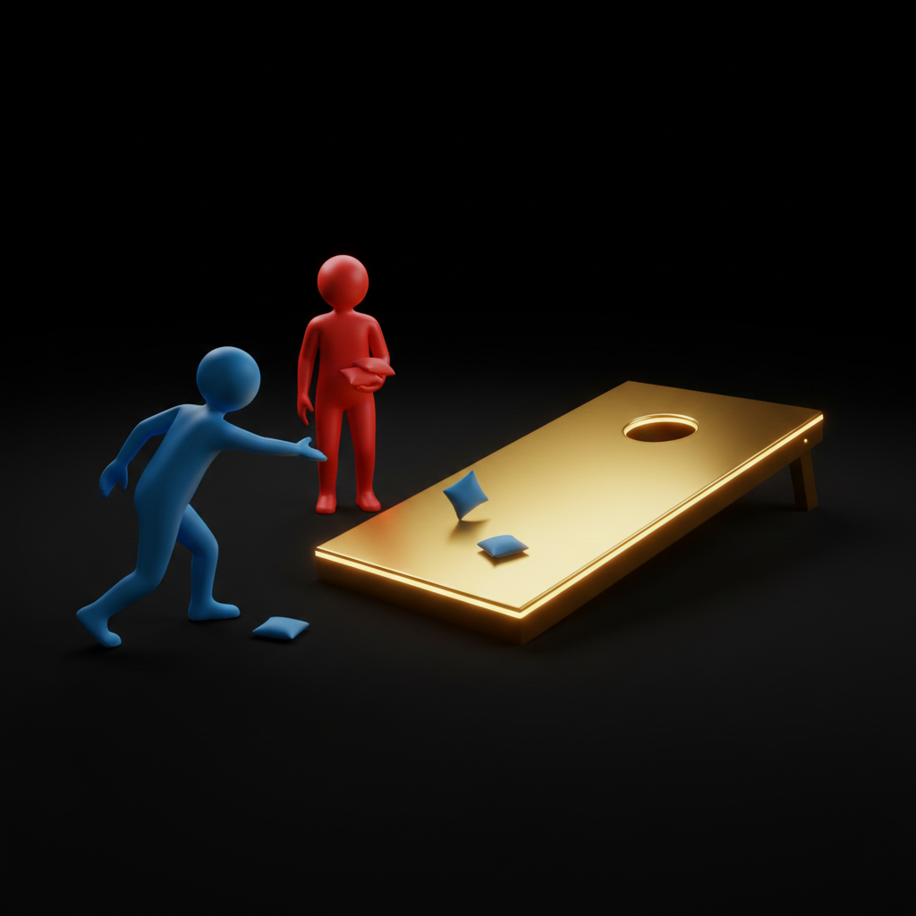 Cornhole – Geschick-Spiel für die Crew-Cup-Gameshow